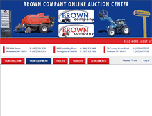 Tablet Screenshot of browncoauctions.com